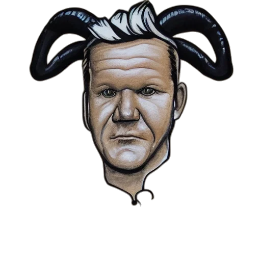 face, mask, comic book art, cartoon transparent PNG cut-out