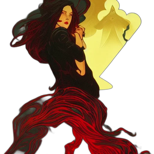 hair, dress, concept art, comic book art transparent PNG cut-out