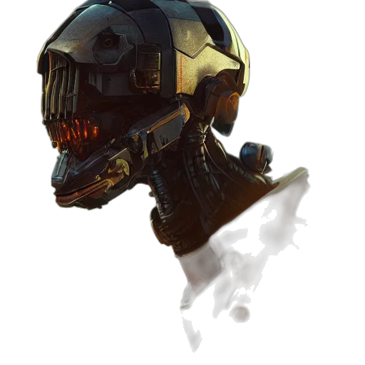 robot, mask, weapon, face transparent PNG cut-out