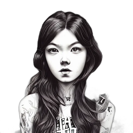 face, dress, photorealistic, fantasy art transparent PNG cut-out