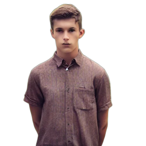 jacket, face, hair, staff transparent PNG cut-out