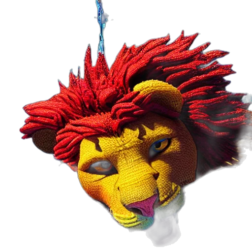 crown, mask, staff, dragon transparent PNG cut-out
