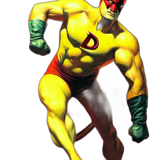 mask, comic book art, concept art, 3d render transparent PNG cut-out