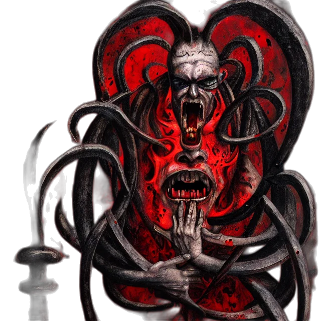 mask, creature, staff, concept art transparent PNG cut-out