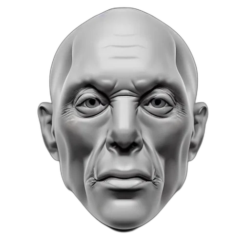 face, mask, photorealistic, 3d render transparent PNG cut-out