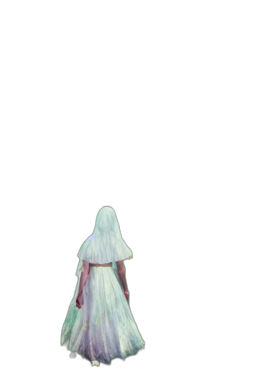 dress, staff, sword, creature transparent PNG cut-out