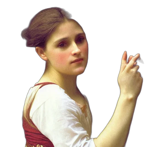 staff, face, dress, jewelry transparent PNG cut-out