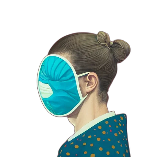 mask, face, jacket, hat transparent PNG cut-out