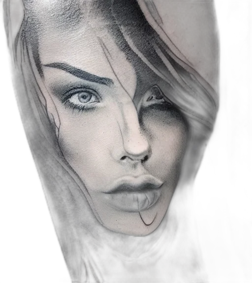 face, jewelry, photorealistic, pencil sketch transparent PNG cut-out