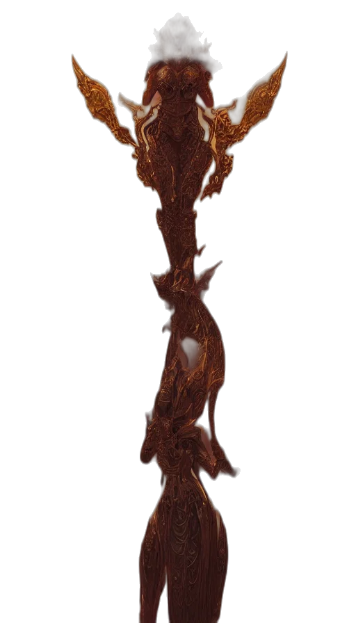 staff, hair, crown, jewelry transparent PNG cut-out