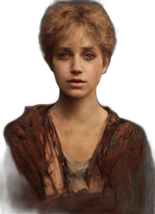 face, dress, hair, photorealistic transparent PNG cut-out