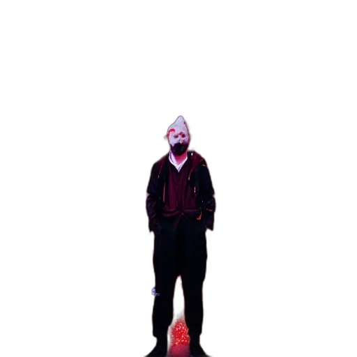mask, creature, staff, hat transparent PNG cut-out