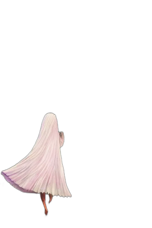 dress, hair, umbrella, creature transparent PNG cut-out
