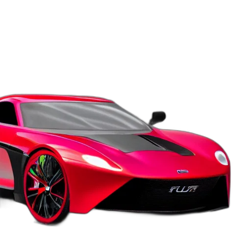 car, 3d render, concept art, photorealistic transparent PNG cut-out