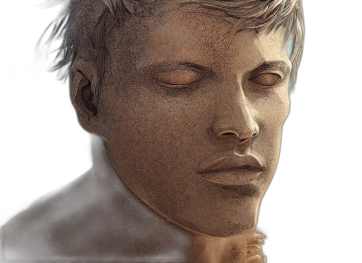 face, mask, photorealistic, 3d render transparent PNG cut-out