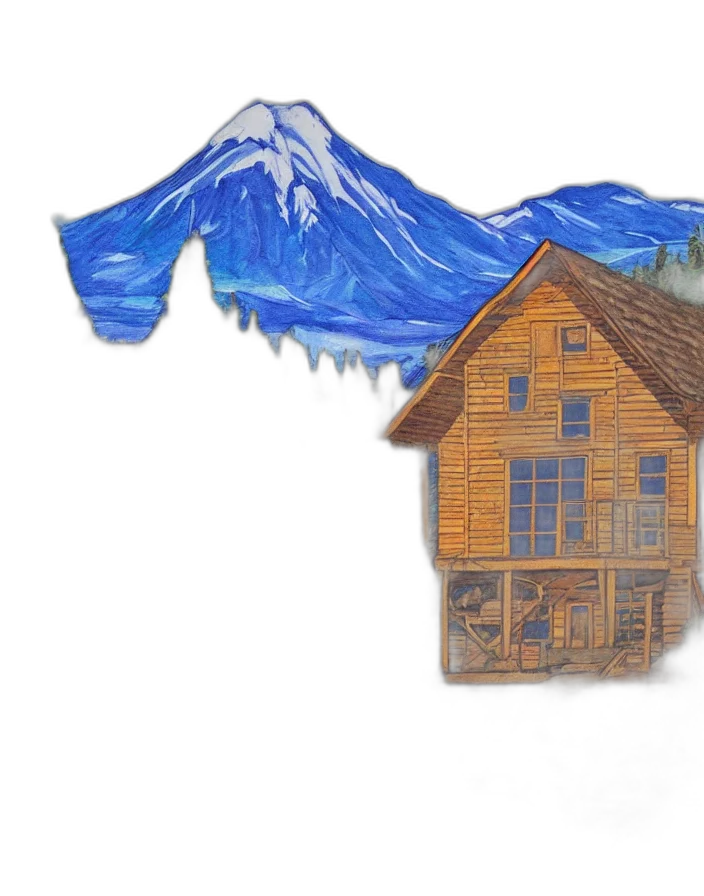 building, watercolor, concept art, photorealistic transparent PNG cut-out