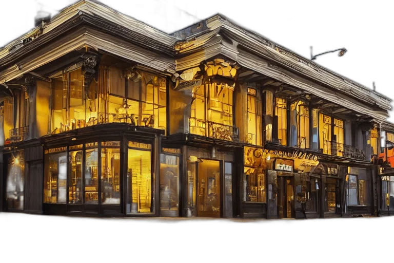 building, photorealistic, 3d render, concept art transparent PNG cut-out