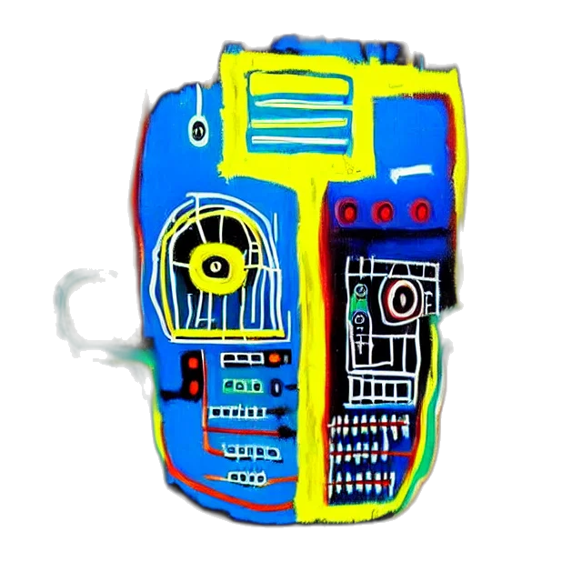 robot, mask, jewelry, cyberpunk transparent PNG cut-out