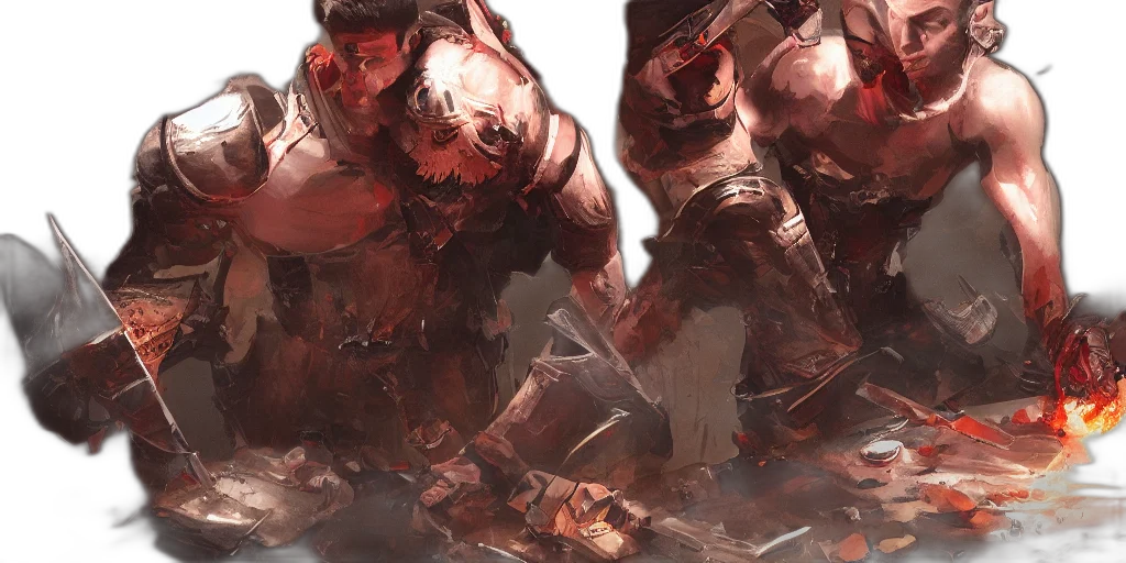 concept art, fantasy art, cyberpunk, comic book art transparent PNG cut-out