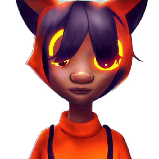 mask, staff, face, creature transparent PNG cut-out