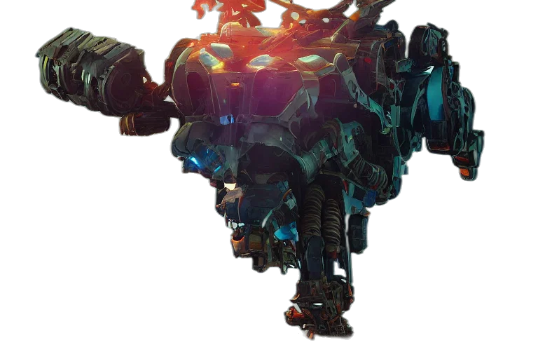 robot, weapon, dragon, creature transparent PNG cut-out