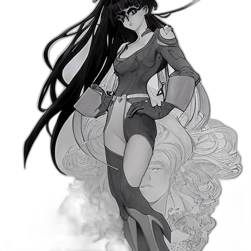 dress, concept art, anime, fantasy art transparent PNG cut-out