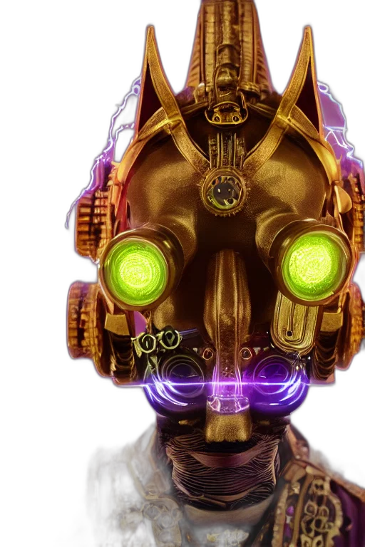 robot, mask, face, cyberpunk transparent PNG cut-out