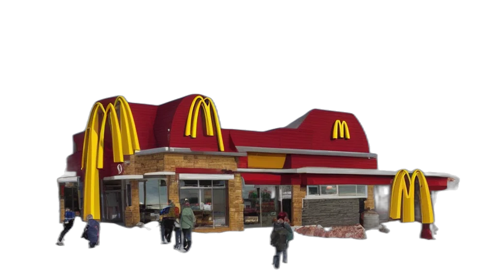 building, food, 3d render, photorealistic transparent PNG cut-out