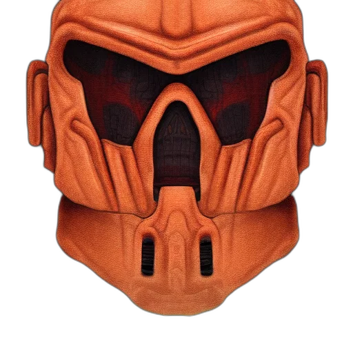 mask, face, portrait, doomguy transparent PNG cut-out