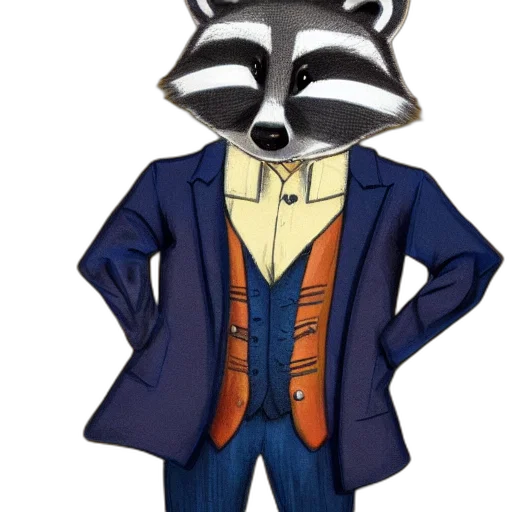 jacket, staff, animal, concept art transparent PNG cut-out