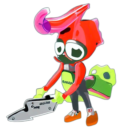 staff, robot, jacket, weapon transparent PNG cut-out