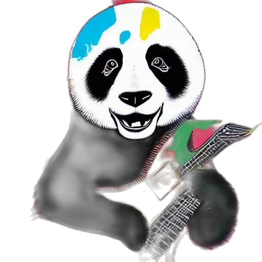 animal, vaporwave, photorealistic, cartoon transparent PNG cut-out