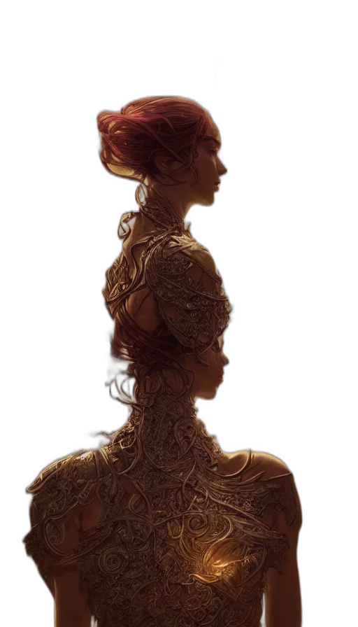 dress, crown, hair, face transparent PNG cut-out