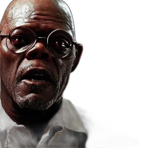 samuel, jackson, creepy, zombie transparent PNG cut-out