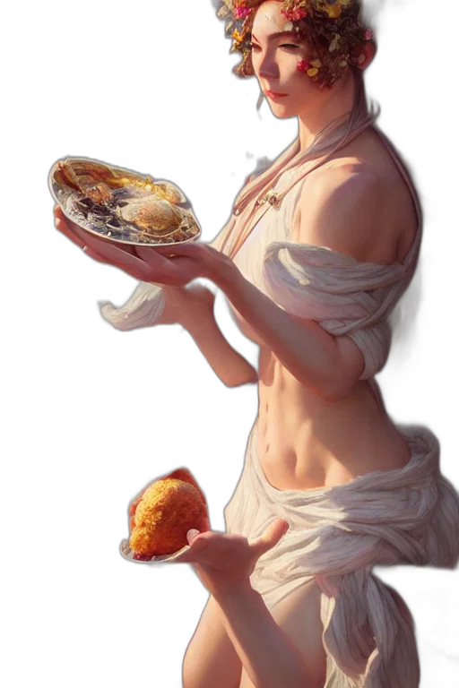 food, dress, jewelry, concept art transparent PNG cut-out