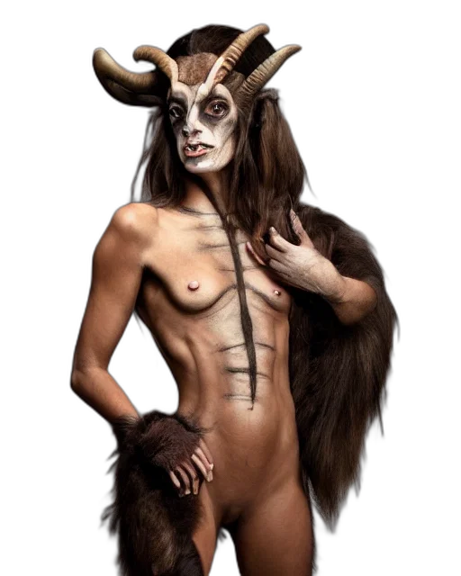 animal, creature, mask, fantasy art transparent PNG cut-out