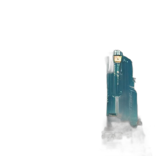 building, robot, jacket, weapon transparent PNG cut-out