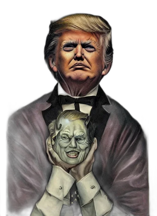 mask, face, creature, comic book art transparent PNG cut-out