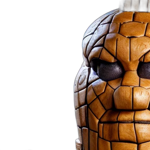 mask, comic book art, 3d render, closeup transparent PNG cut-out