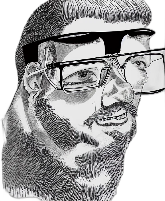 face, staff, cartoon, pencil sketch transparent PNG cut-out