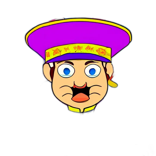 staff, hat, face, crown transparent PNG cut-out