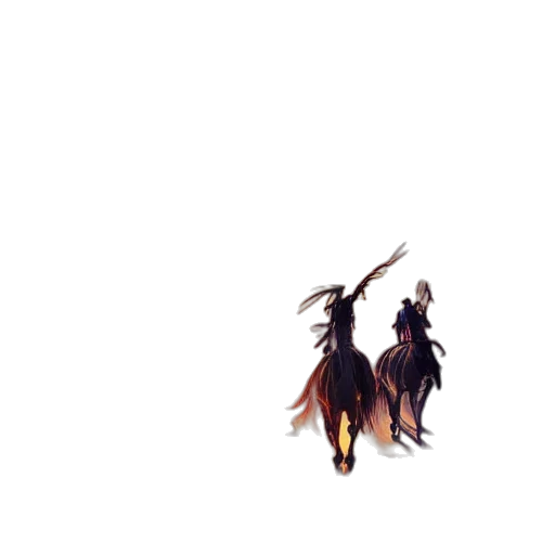 dragon, animal, hair, staff transparent PNG cut-out