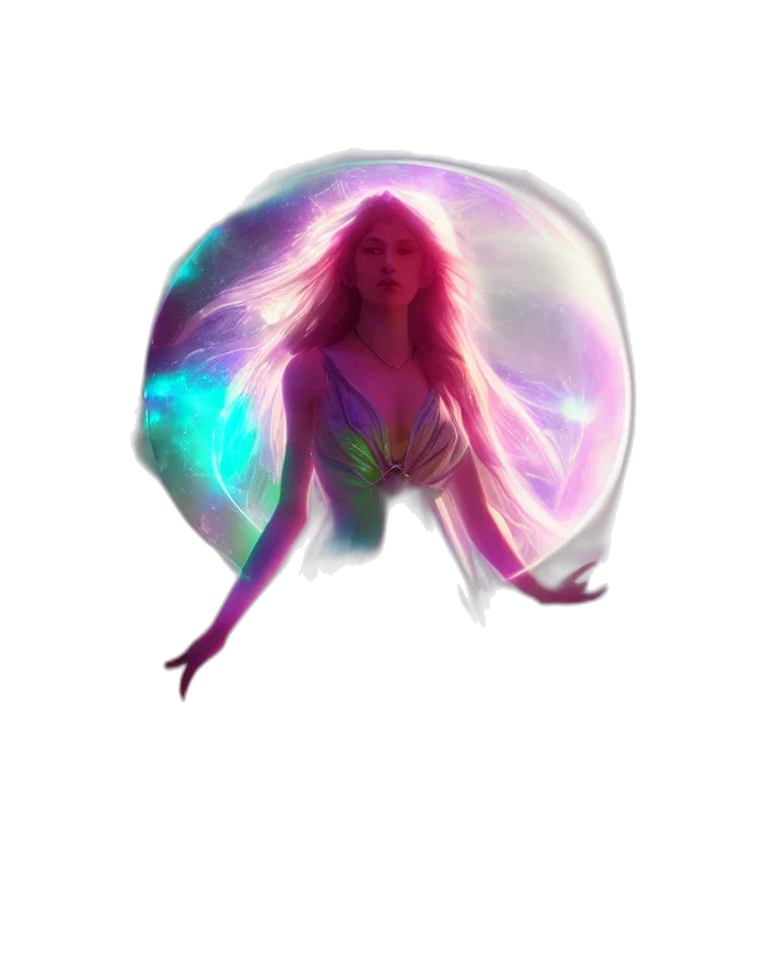 hair, umbrella, creature, fantasy art transparent PNG cut-out