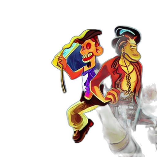 concept art, comic book art, 3d render, cartoon transparent PNG cut-out