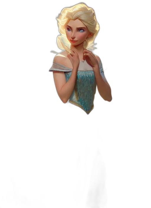 dress, crown, staff, face transparent PNG cut-out