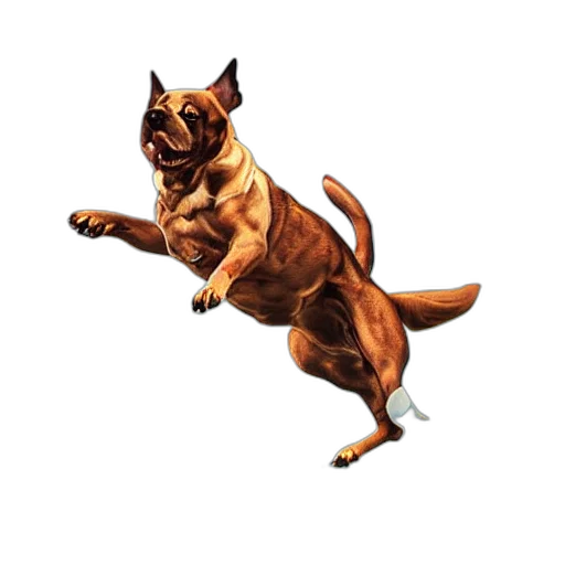 animal, staff, creature, 3d render transparent PNG cut-out