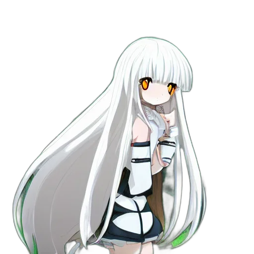 staff, hair, weapon, dress transparent PNG cut-out
