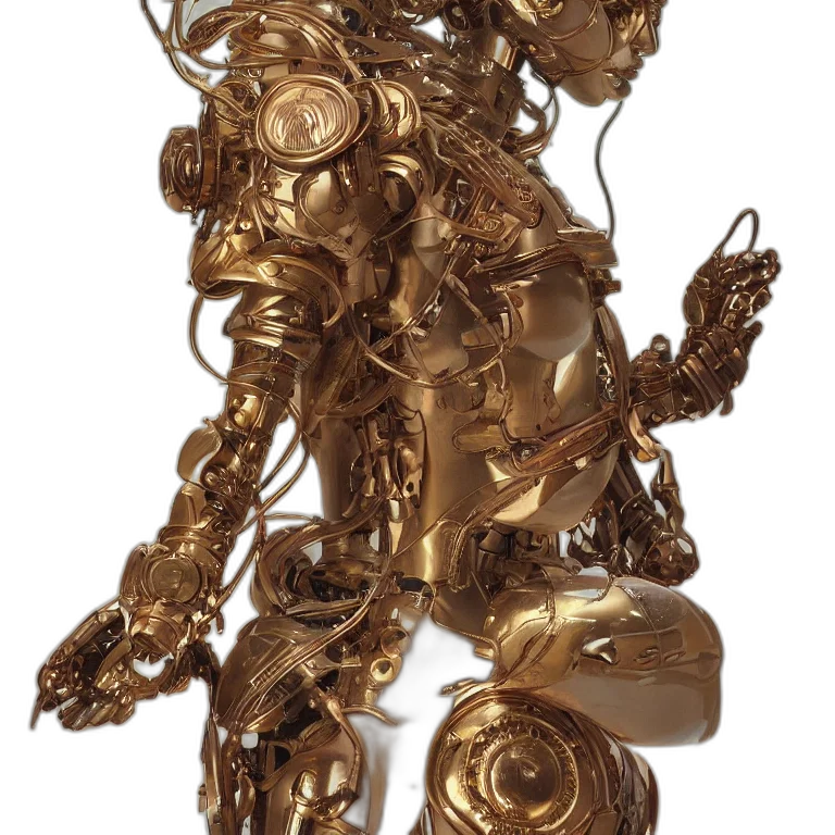 jewelry, staff, crown, robot transparent PNG cut-out