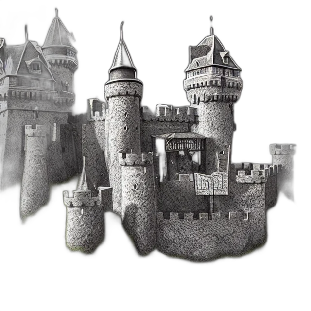 crown, building, concept art, fantasy art transparent PNG cut-out