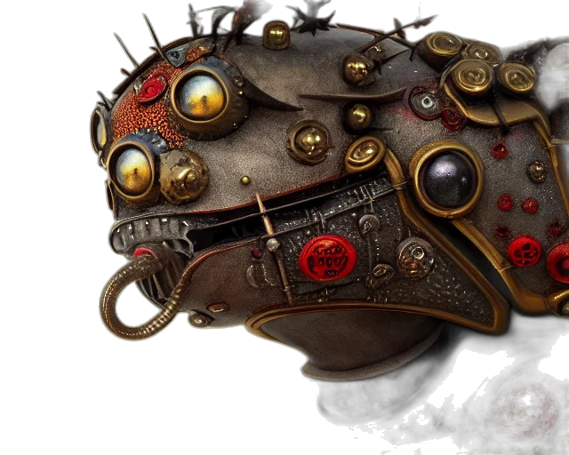 mask, crown, robot, weapon transparent PNG cut-out